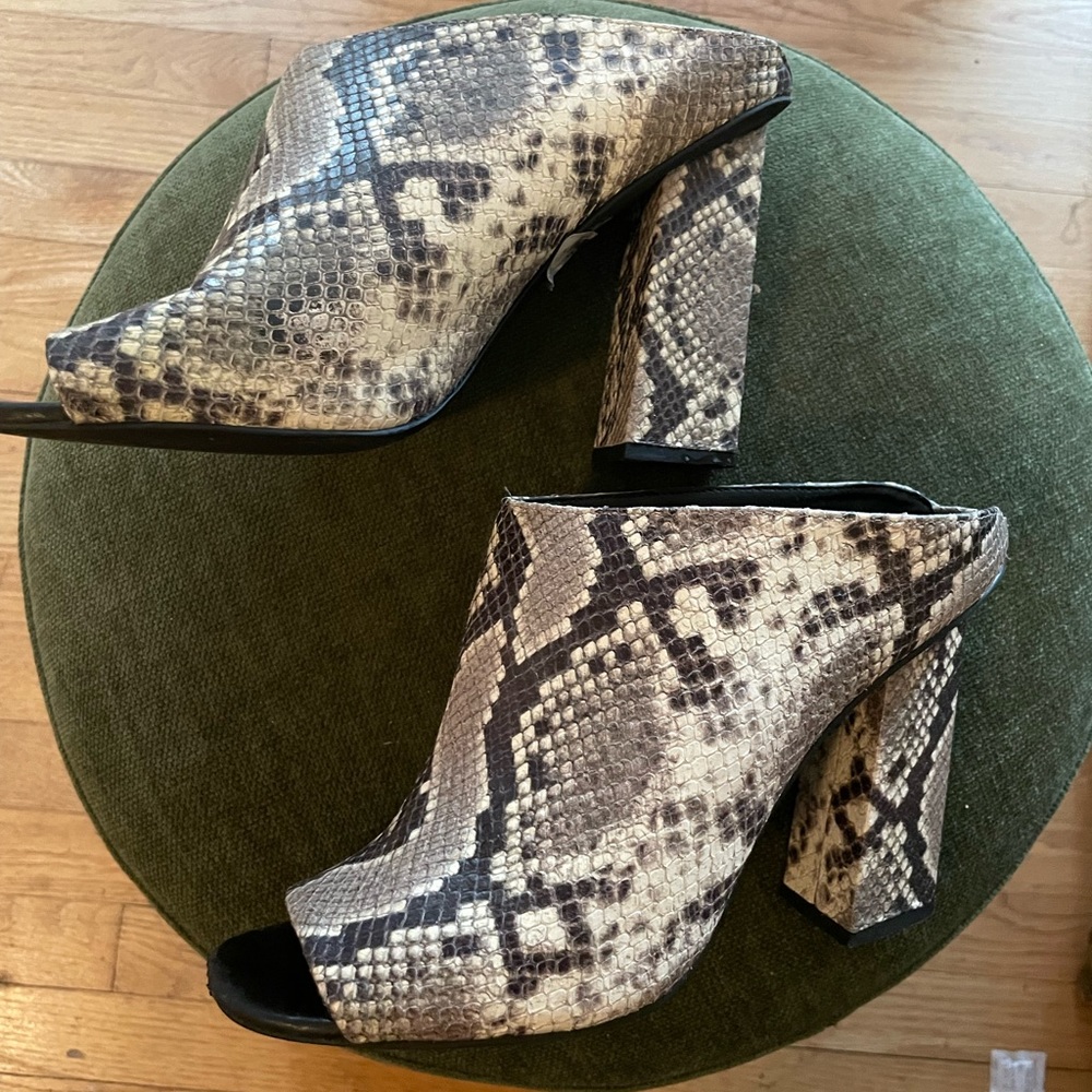 ALDO Snake Skin Chunky Heel
